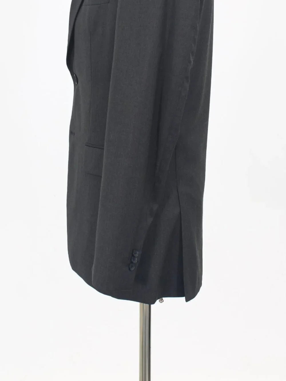 Banana Republic 40R Gray Blazer Sport Coat Jacket 2-Button Solid W535